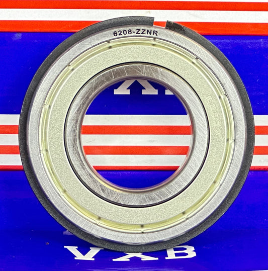 6208ZZNR Shielded Bearing - Snap Ring - 40x80x18mm