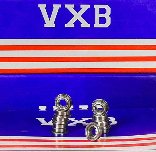 10-Pack Flanged Shielded Bearings MF84ZZ 4x8x3 Miniature