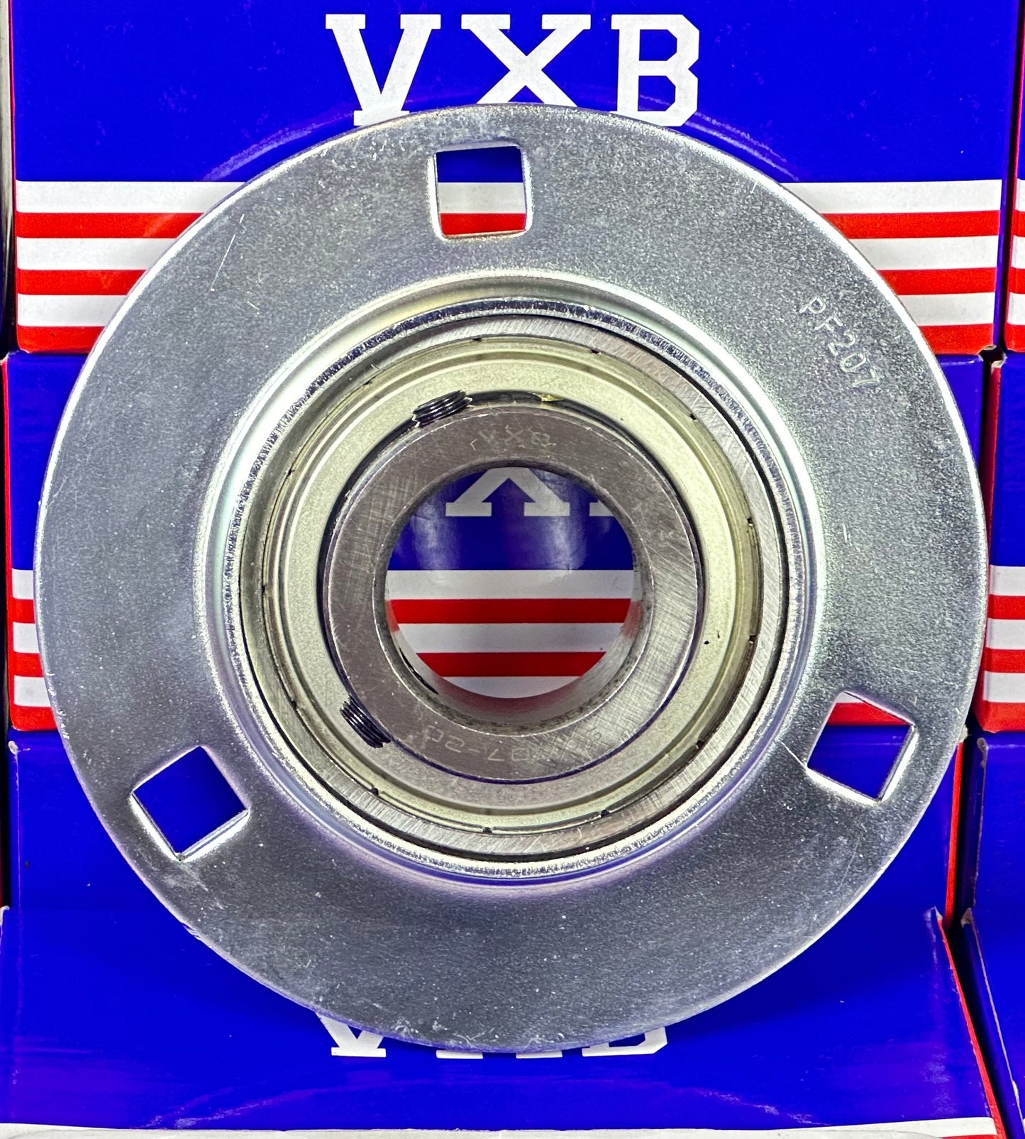 1-1/4" Bore 3-Bolt Flanged Mounted SBPF207-20 Pressed Steel Housing Bearing