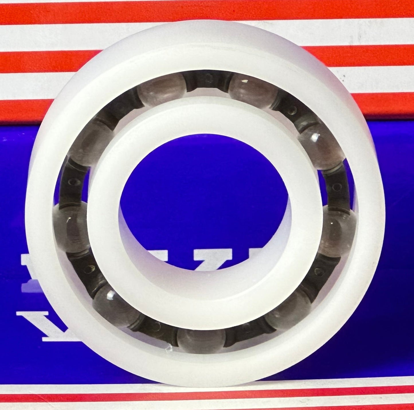 Acetal/POM Plastic Bearing 6205 - Glass Balls - 25x52x15mm