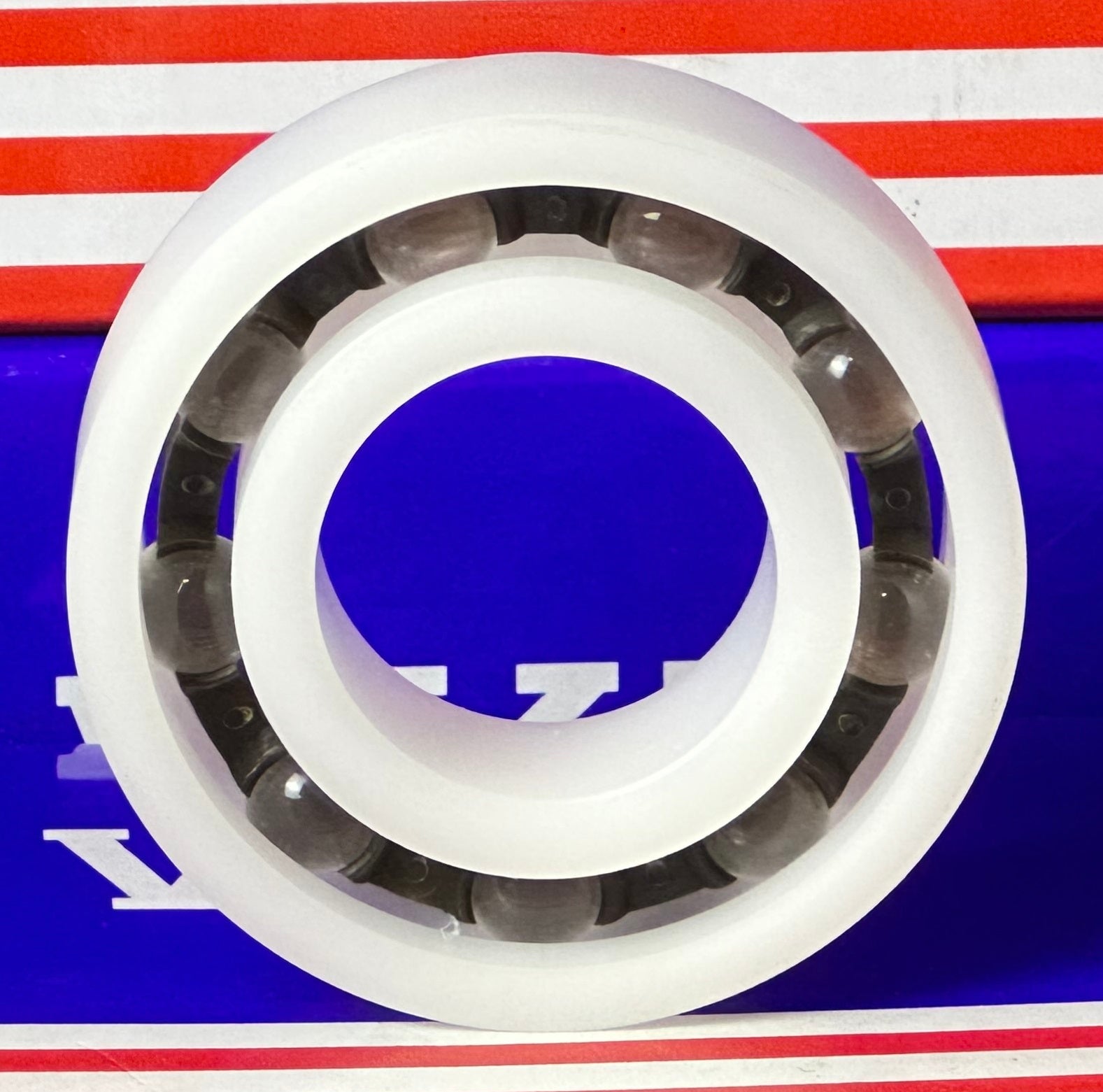 Acetal/POM Plastic Bearing 6205 - Glass Balls - 25x52x15mm