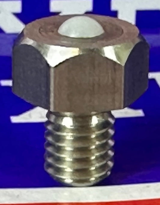 M8 Stainless Steel Hex Head Ball Transfer Stud Unit 10mm Deep