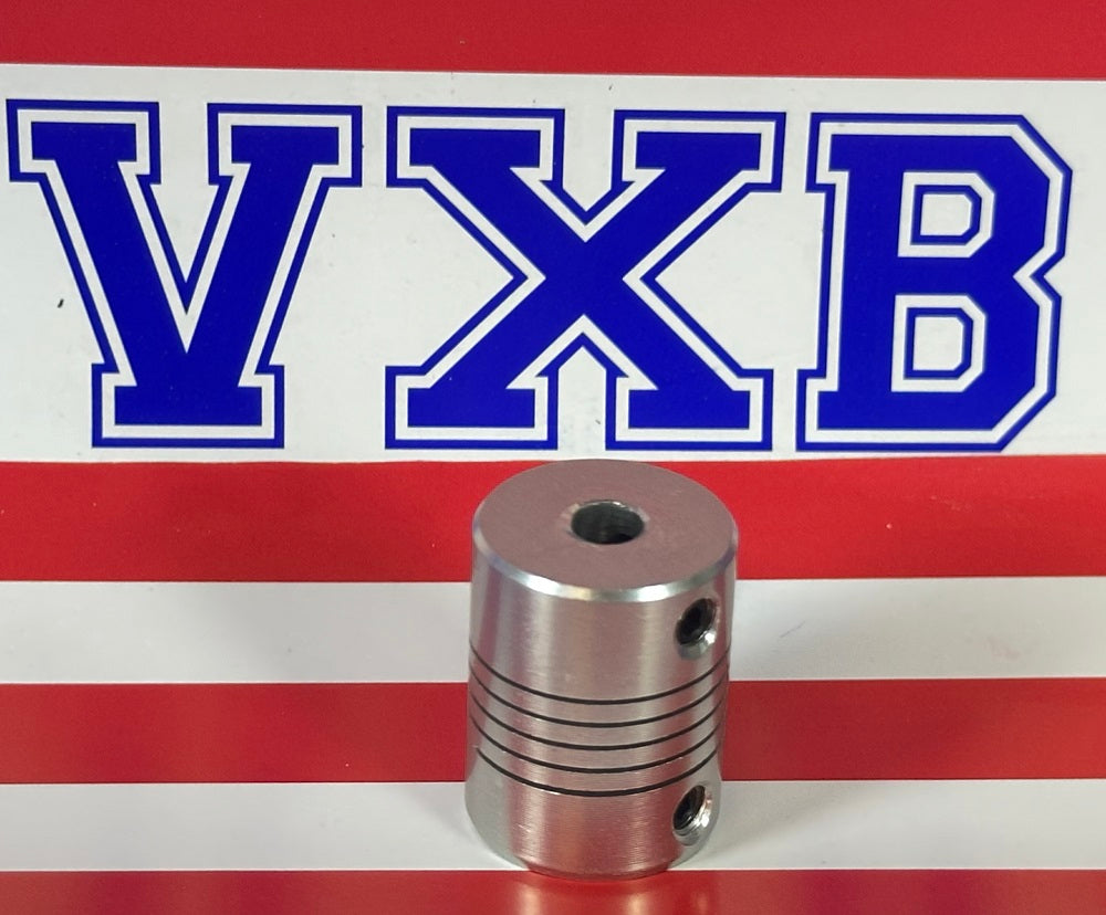 Flexible Parallel Aluminium Jaw Shaft CNC Coupling D19-L25-5x5mm