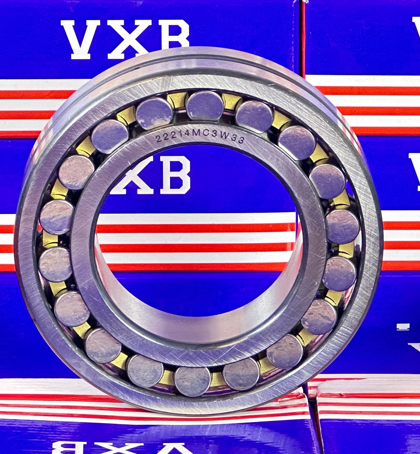 22214MC3W33 Spherical Roller Bearing 70x125x31mm Bronze Cage