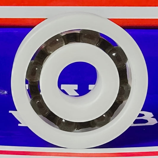 Acetal/POM Plastic Bearing 6301 - Glass Balls - 12x37x12mm