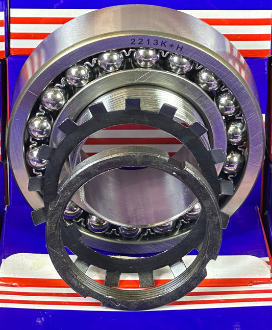 2213K+H Tapered Self Aligning Ball Bearing - Adapter Sleeve 60x120x31mm