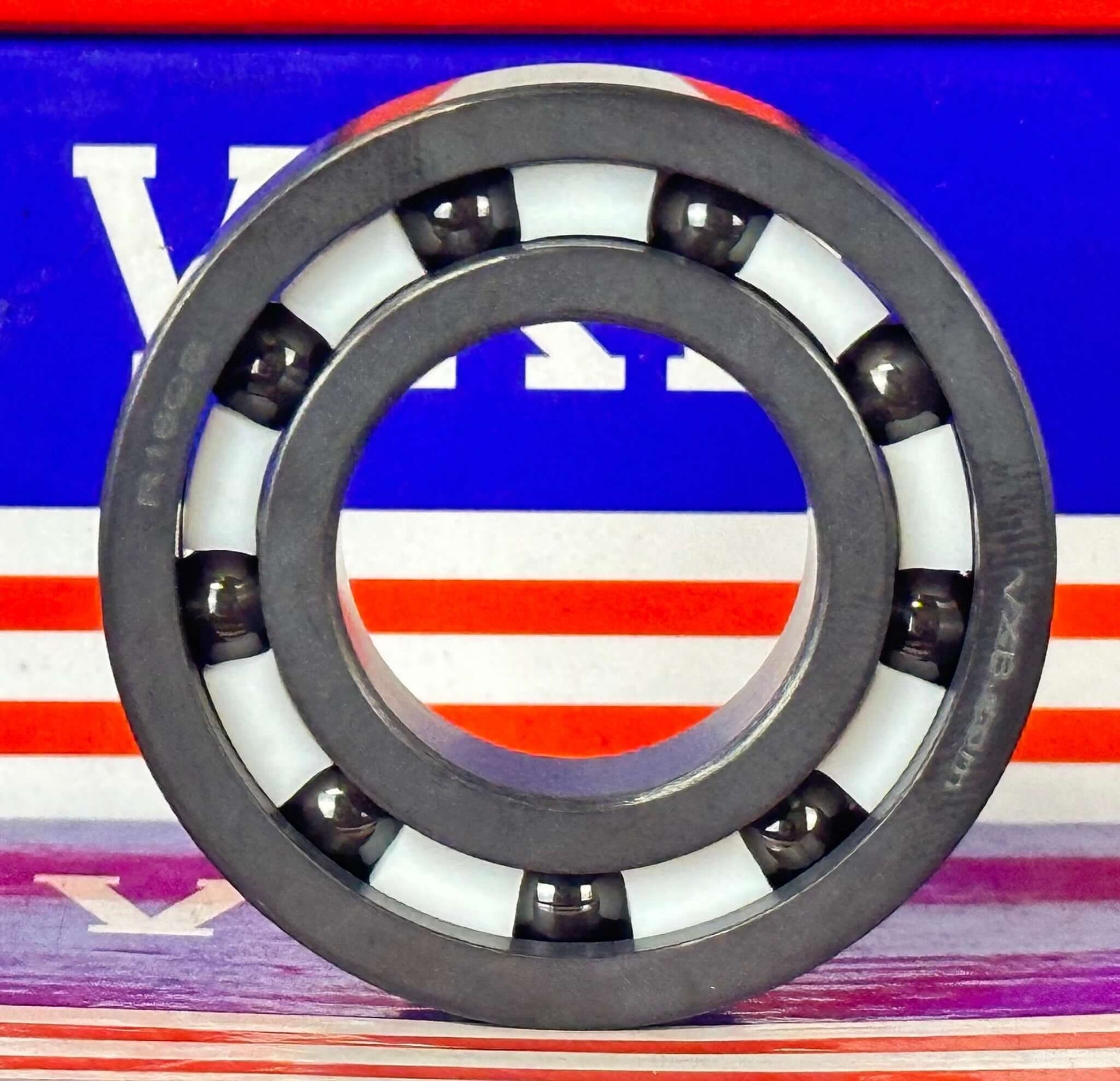 Full Ceramic R16 SI3N4/SI3N4 PTFE Full Ceramic Bearing - 1" ID x 2" OD x 1/2" Width