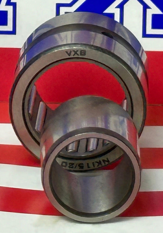 NKI15/20 Needle Roller Bearing 15x27x20mm - Machined Type