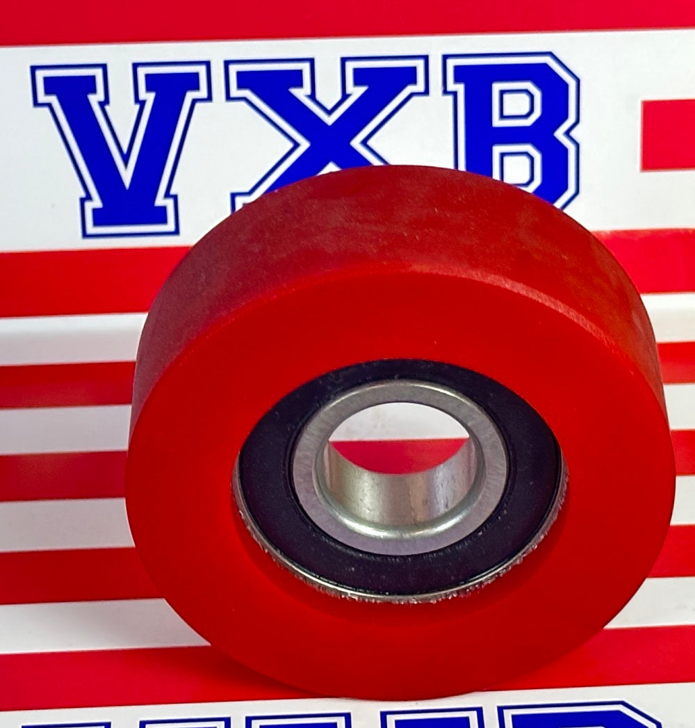 PU20x70x25ZZ Shielded Polyurethane COvered Bearing - Black Tire 20x70x25mm