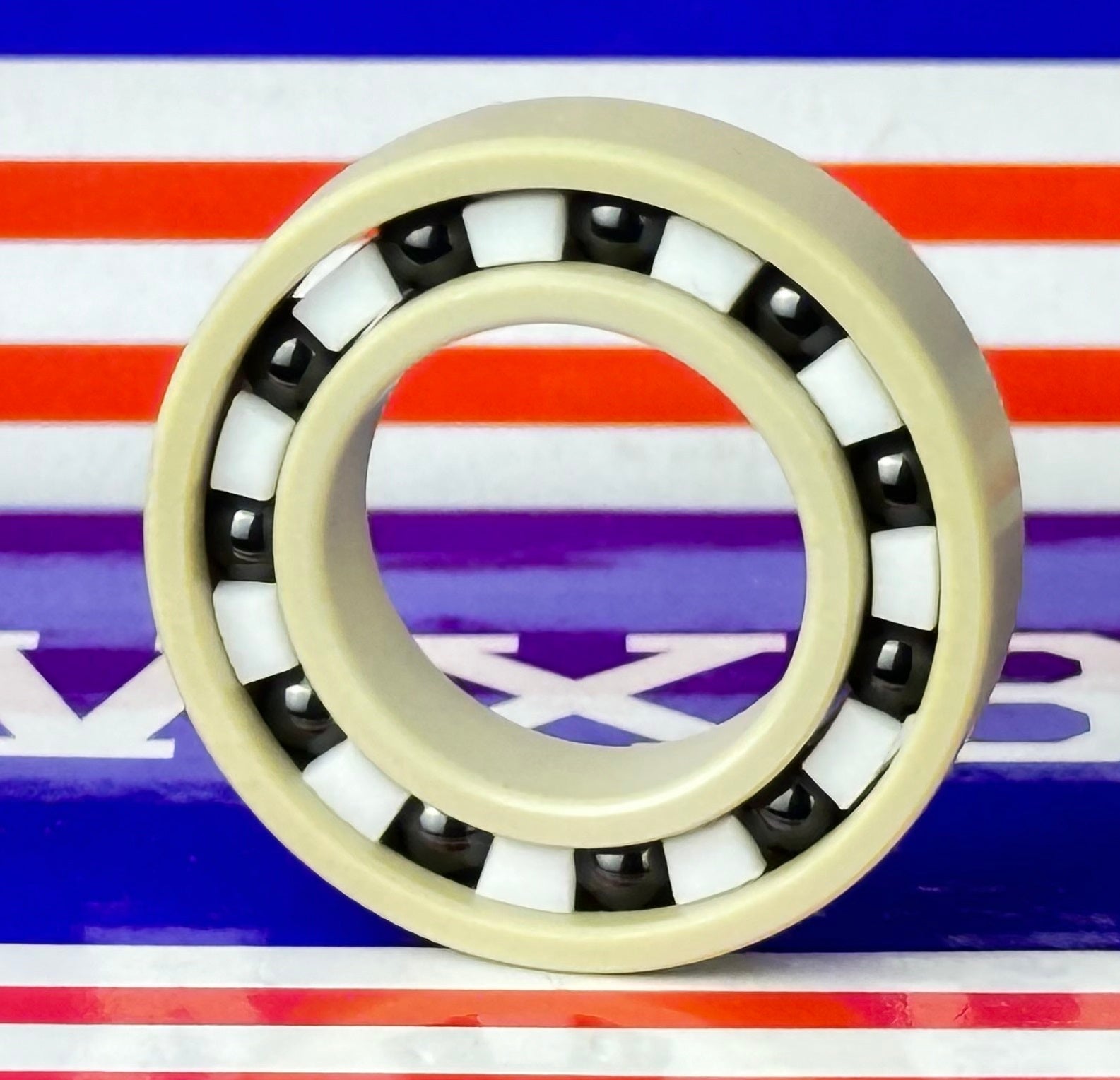 6903 PEEK Ball Bearing - Si₃N₄ Ceramic Balls - PTFE Cage - 17x30x7mm