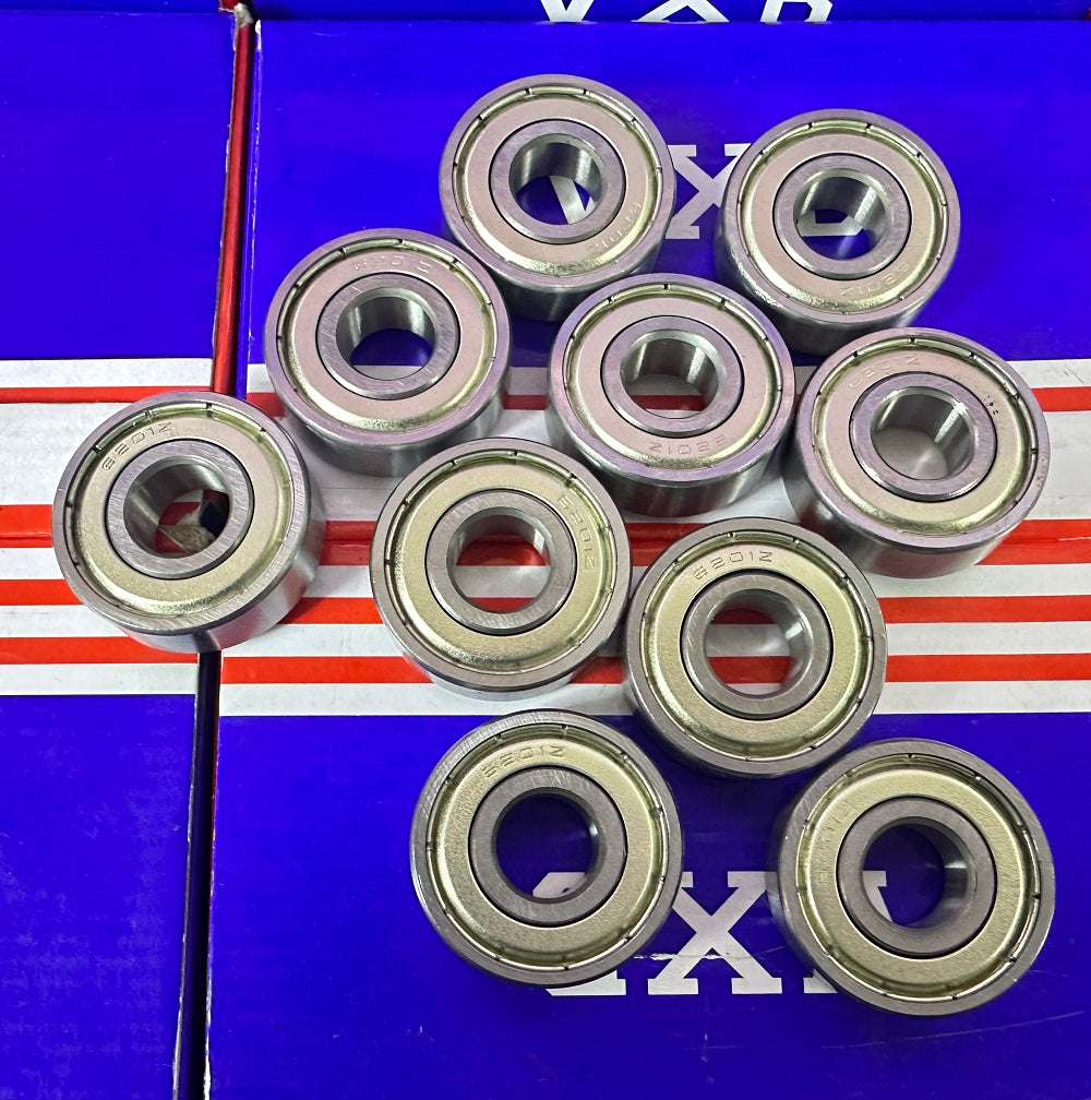 10-Pack 6201ZZ Premium Bearing - Shielded