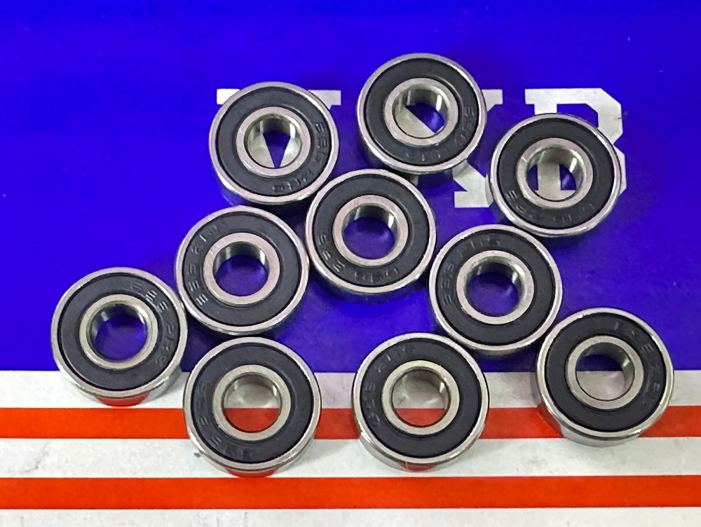 10-Pack Premium 696-2RS 6x15 Sealed 6x15x5 Miniature Bearings