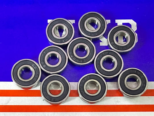 10-Pack Premium 696-2RS 6x15 Sealed 6x15x5 Miniature Bearings