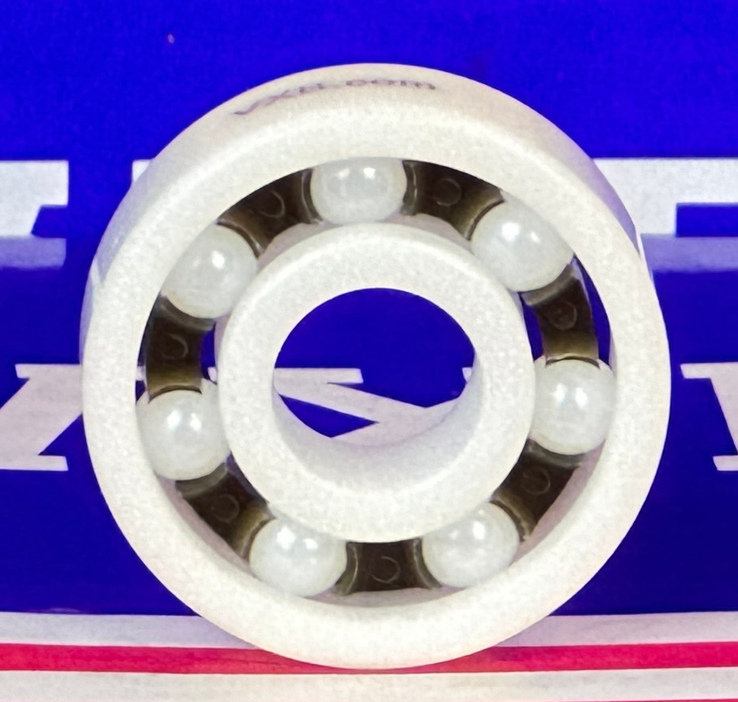 608-ZrO2 Full Ceramic Open Ball Bearing - Nylon Cage ID 8mm OD 22mm Width 7mm