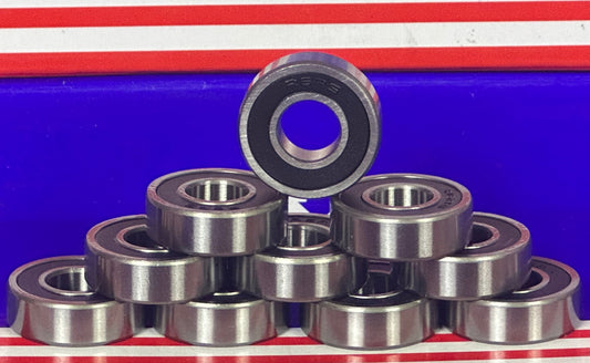 10-Pack Sealed Bearing R6-2RS 3/8" x 7/8" x 9/32" - Miniature