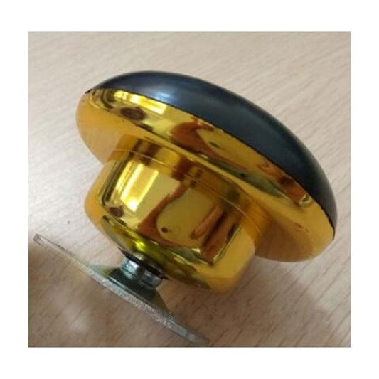 2.5 Inch Flat Metal Glide for Furniture - Gold-Plated Anti-Scratch Sofa or Couch Leg