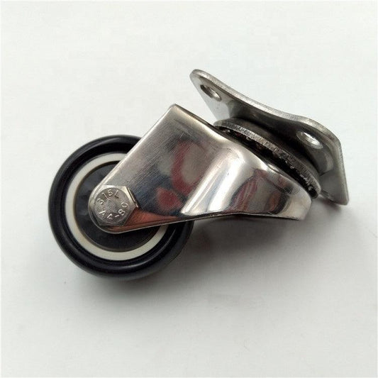 2" Stainless Steel Caster PU Wheel - Top Plate