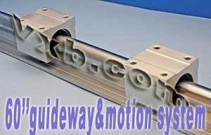 20mm 60 Rail Guideway System w/2 Slide Units Linear Motion
