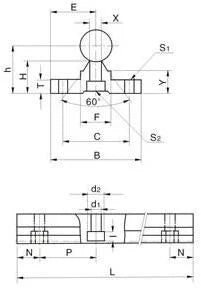 20mm 60 Rail Guideway System w/2 Slide Units Linear Motion