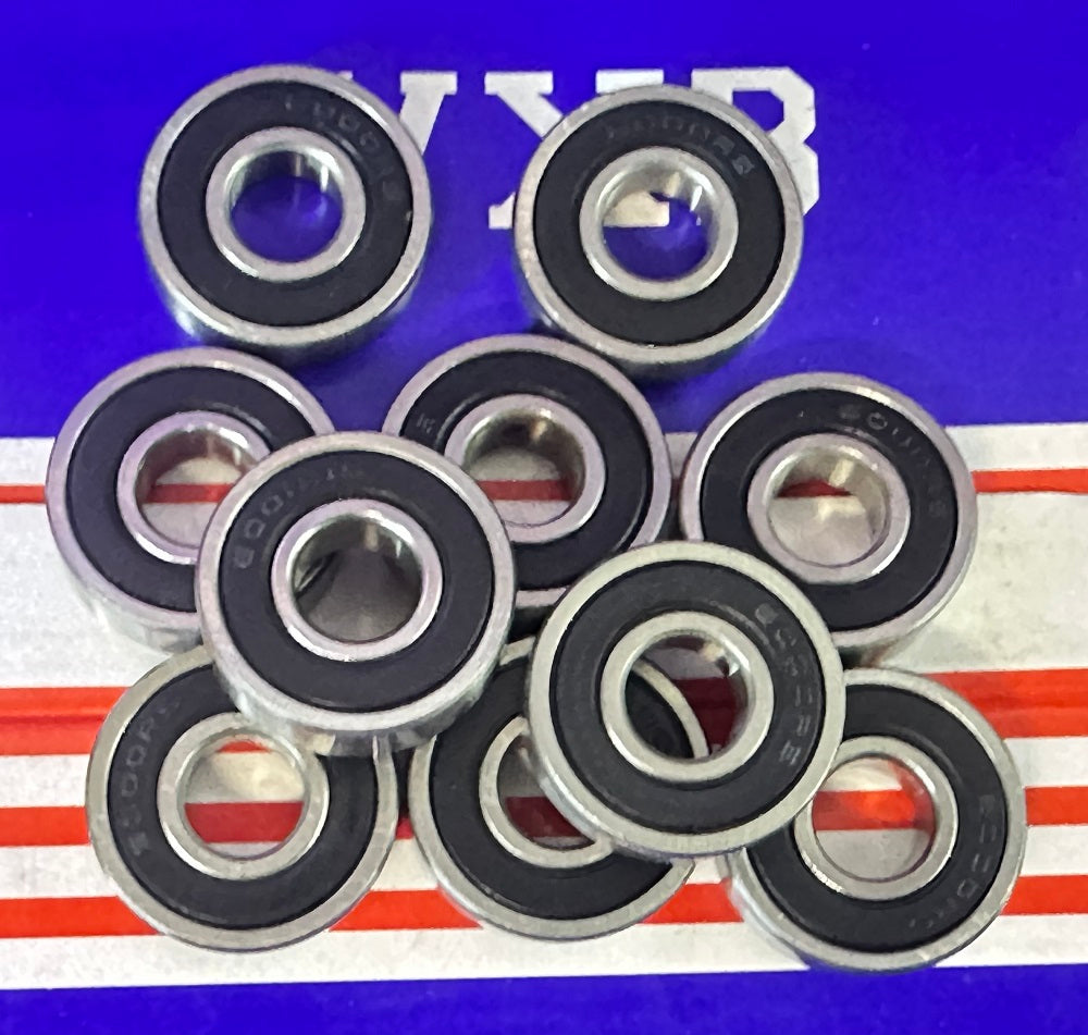 10-Pack 6000-2RS Ball Bearings 10x26x8mm
