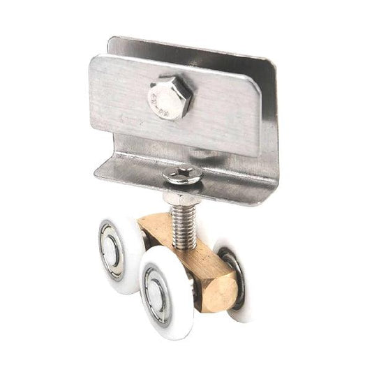 21mm OD Sliding Hanging Door Rail 4 Wheels Roller Hardware