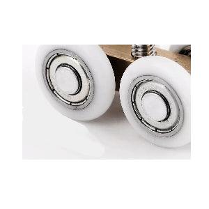 21mm OD Sliding Hanging Door Rail 4 Wheels Roller Hardware