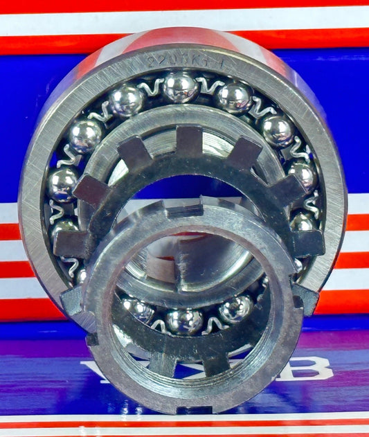 2206K+H Tapered Self Aligning Ball Bearing - Adapter Sleeve 25x62x20mm