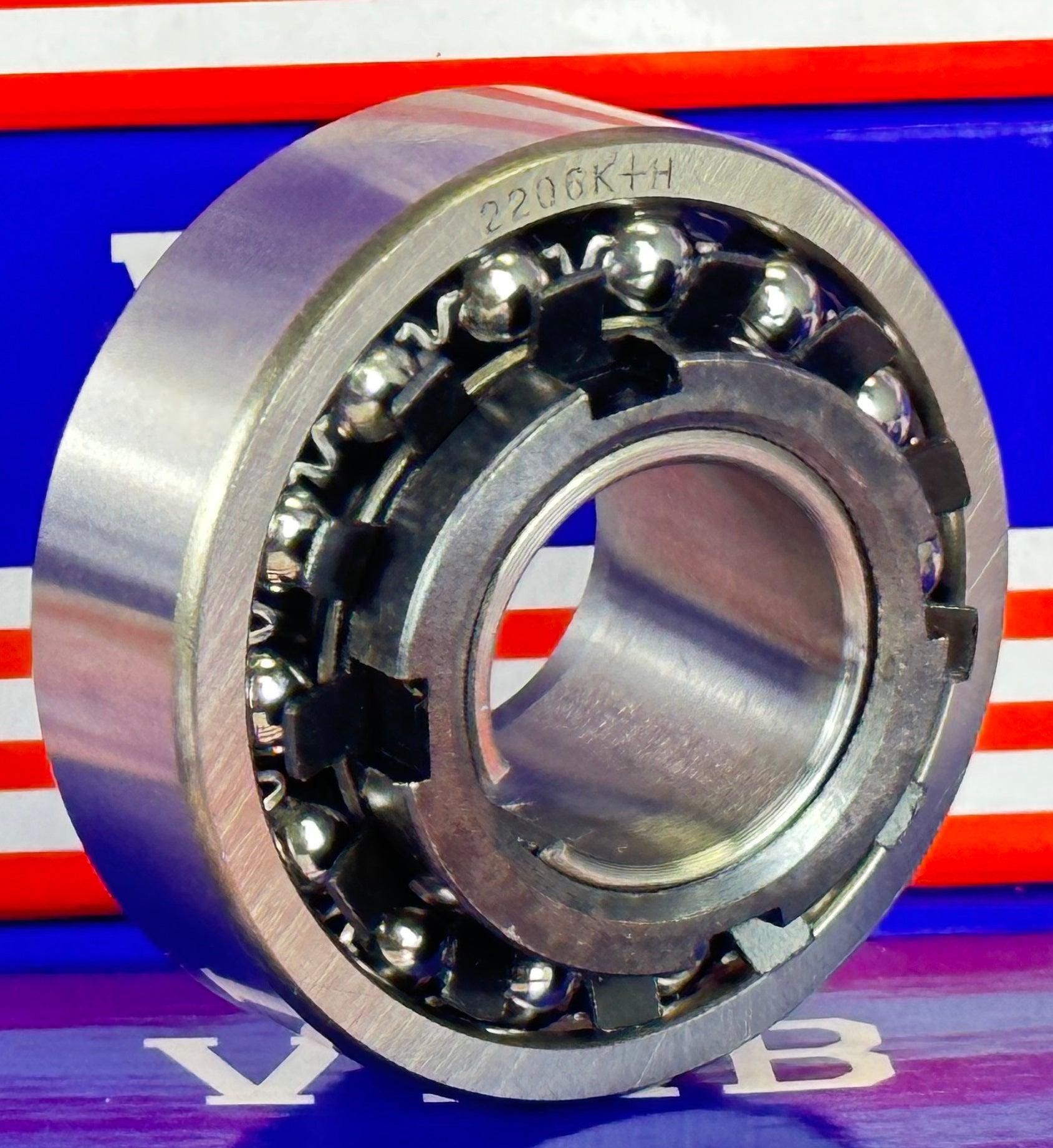 2206K+H Tapered Self Aligning Ball Bearing - Adapter Sleeve 25x62x20mm