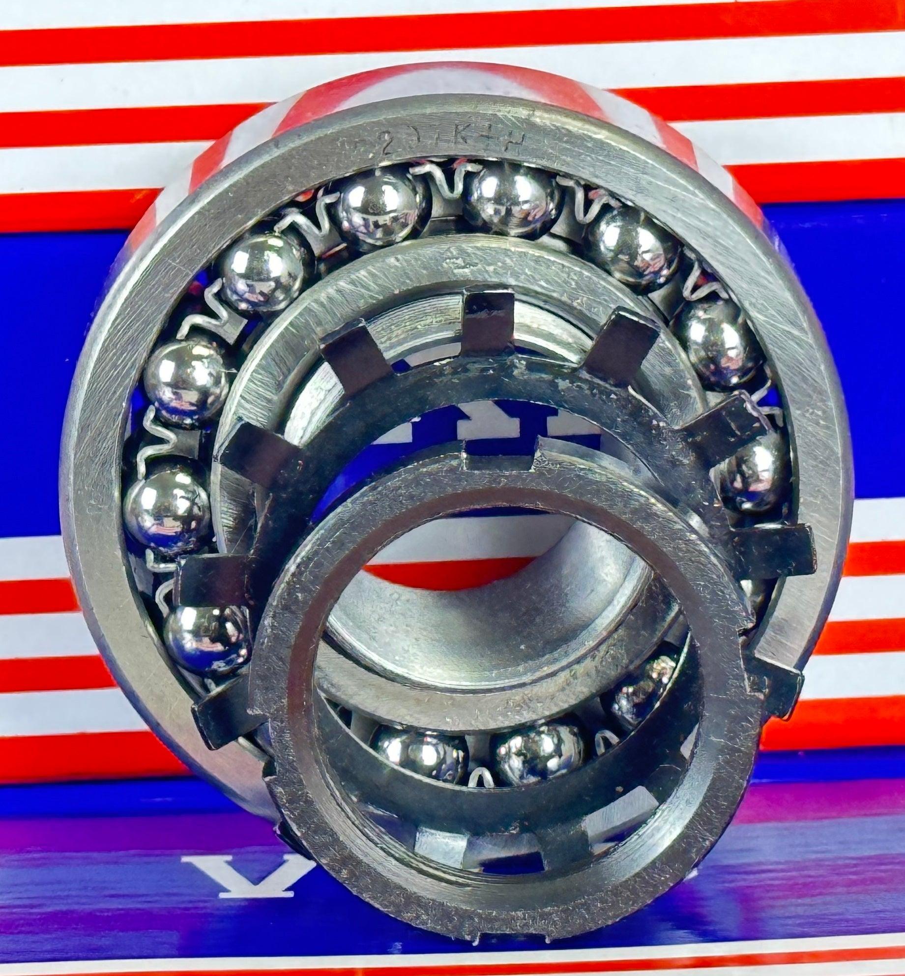 2207K+H Tapered Self Aligning Ball Bearing - Adapter Sleeve 30x72x23mm