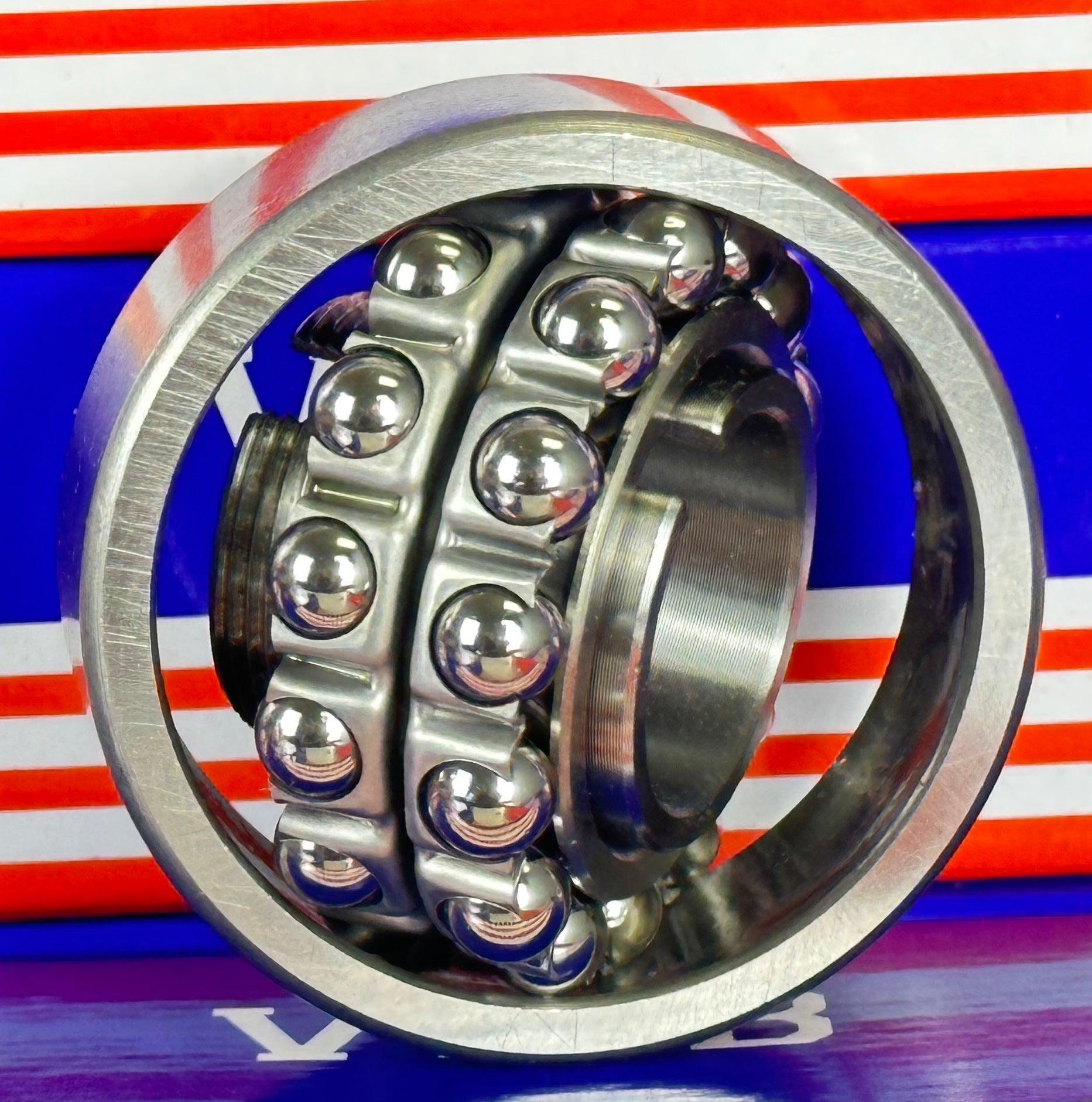 2207K+H Tapered Self Aligning Ball Bearing - Adapter Sleeve 30x72x23mm
