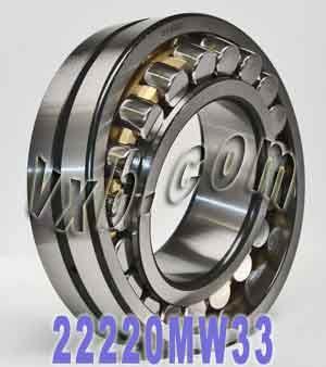 22220 MW33 Spherical Roller Bearing 100x180x46mm