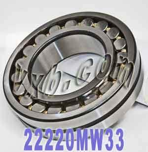 22220 MW33 Spherical Roller Bearing 100x180x46mm