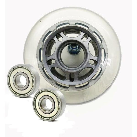 22mm ID 80mm OD Luggage Wheel + 2 Shielded Bearing 8x22x7mm