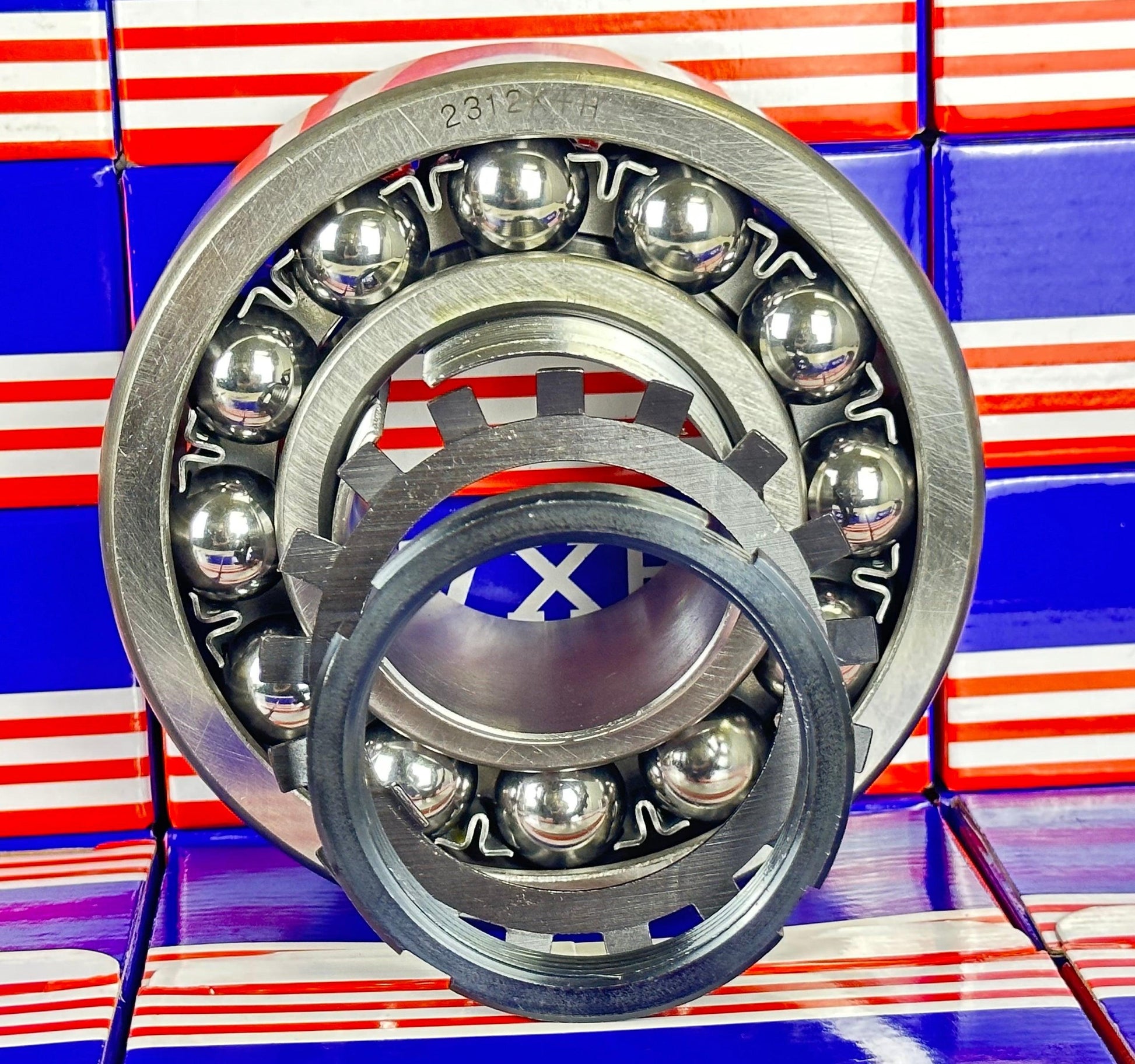 2312K+H Tapered Self Aligning Ball Bearing - Adapter Sleeve 55x130x46mm