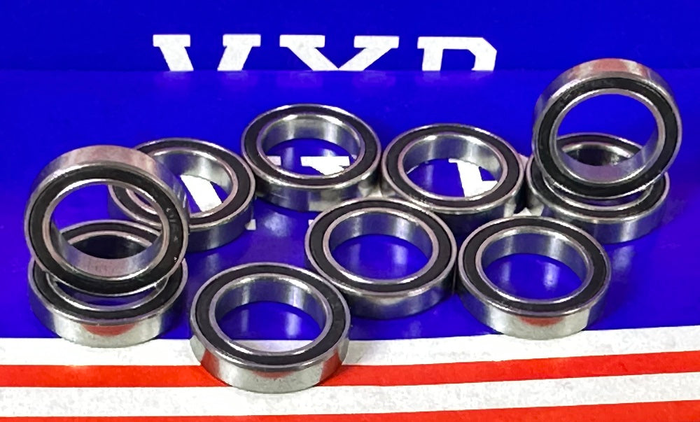 10-Pack Premium 6701-2RS 12x18x4 Sealed Bearings