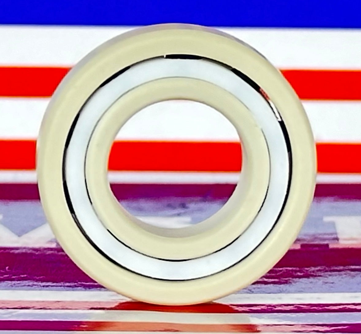 6901 PEEK Ball Bearing - Si₃N₄ Ceramic Balls - PTFE Cage - 12x24x6mm