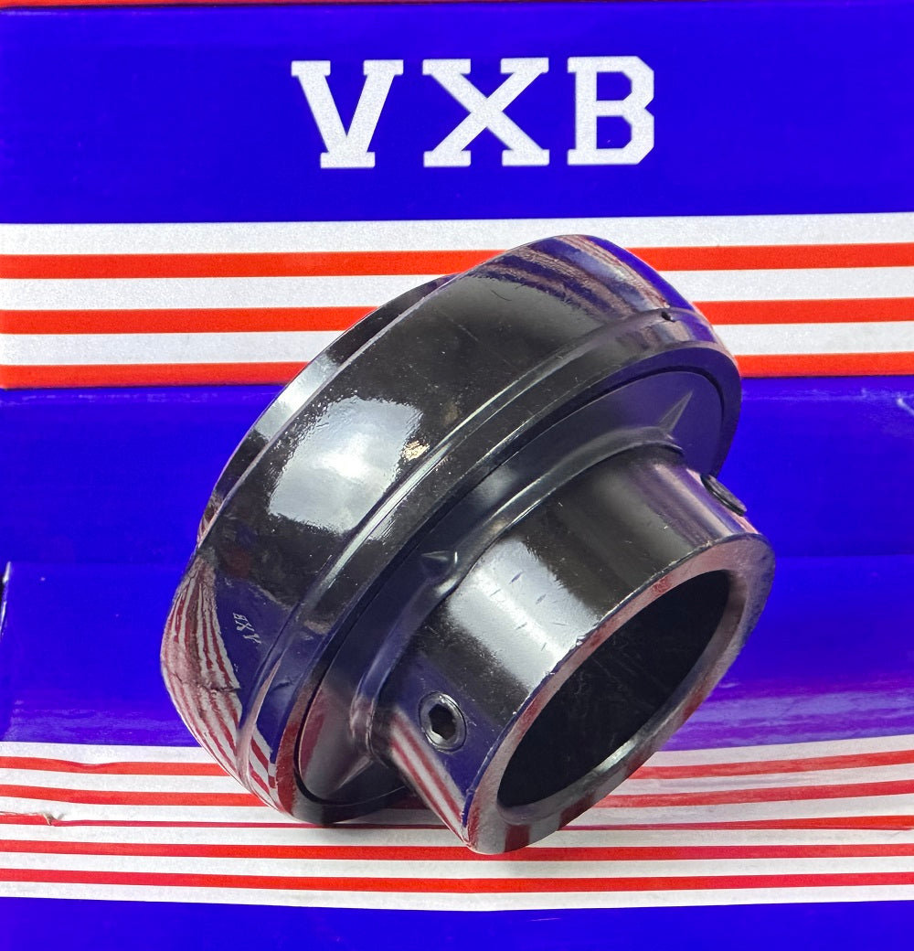 UC208-24 Black Oxide Plated Axle Bearing Insert Mounted 1-1/2"