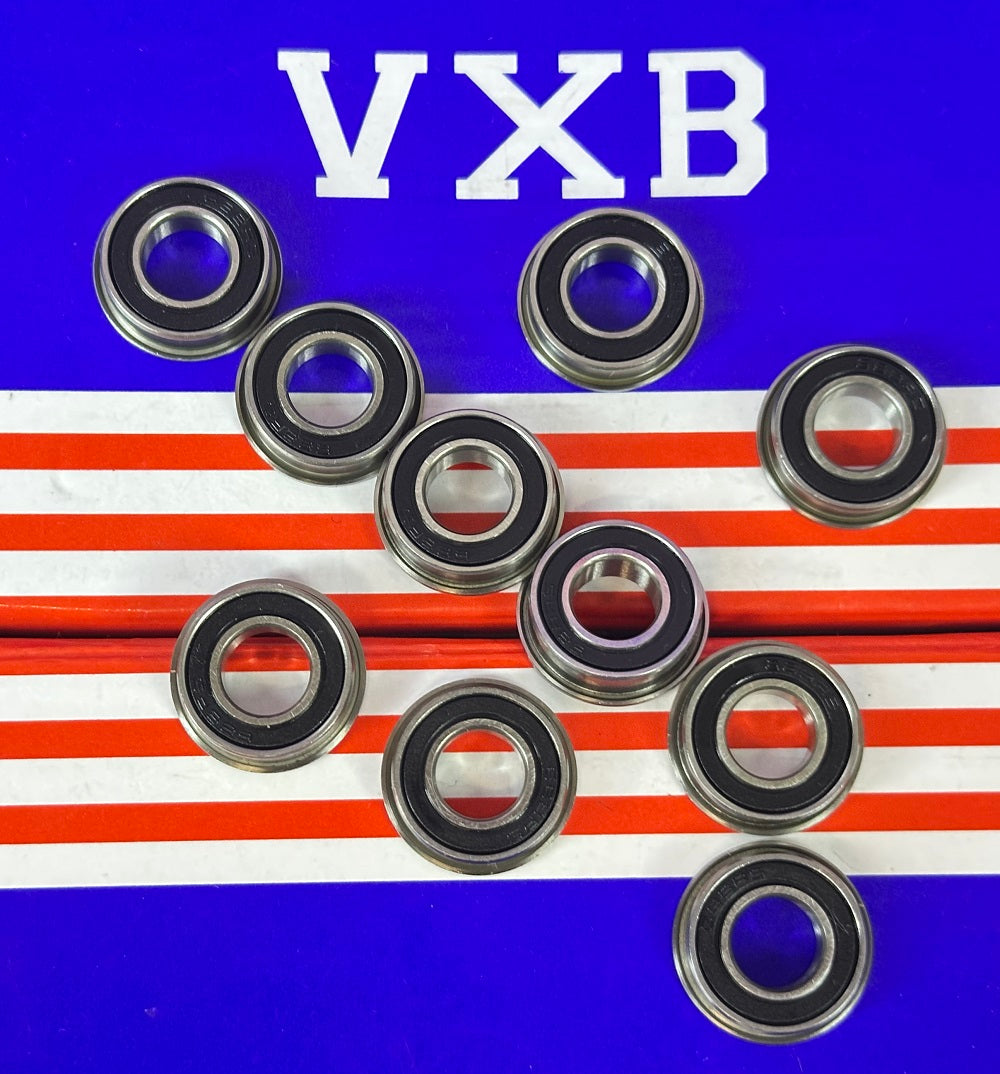 10-Pack Flanged Bearings F688-2RS 8x16x5mm - Sealed - Miniature