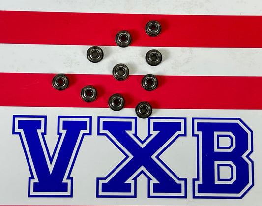 10-Pack Flanged Bearings 2x5x2.5 Stainless Steel Miniature