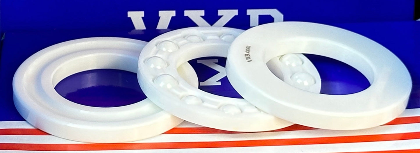 Full Ceramic 51206 ZrO2 Thrust Bearing 30x52x16mm