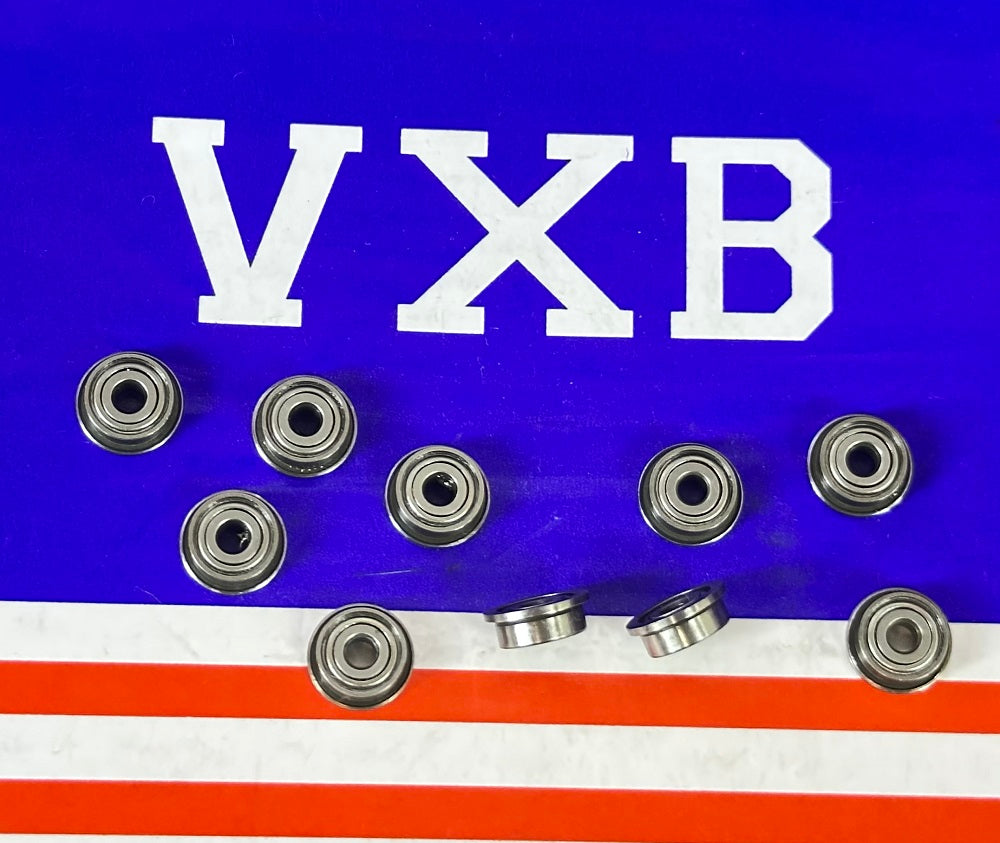 10-Pack Flanged Bearings 2x6x2.5mm Miniature 2x6mm