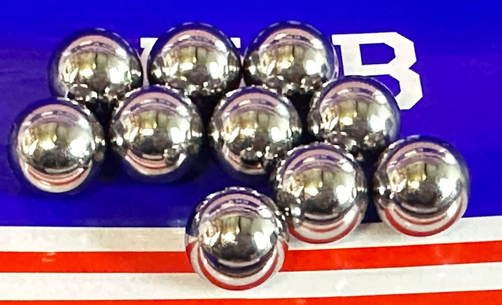 10-Pack 1/2" Bearing Balls - G25 - Chrome Steel