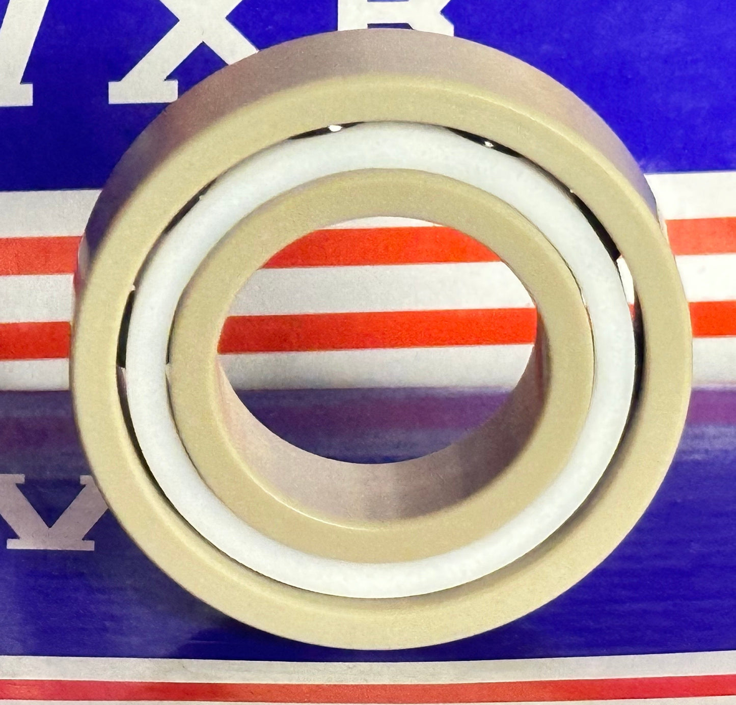 6005 PEEK Ball Bearing - Si₃N₄ Ceramic Balls - PTFE Cage - 25x47x12mm