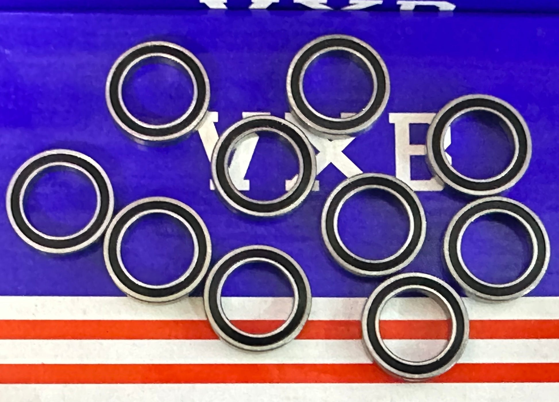 10-Pack Sealed Bearing R1212-2RS 1/2x3/4x5/32 inch