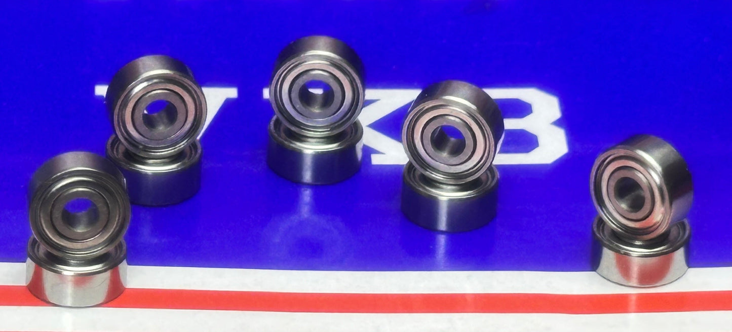 10-Pack Bearings R2ZZ 1/8" x 3/8x5/32 inch Miniature