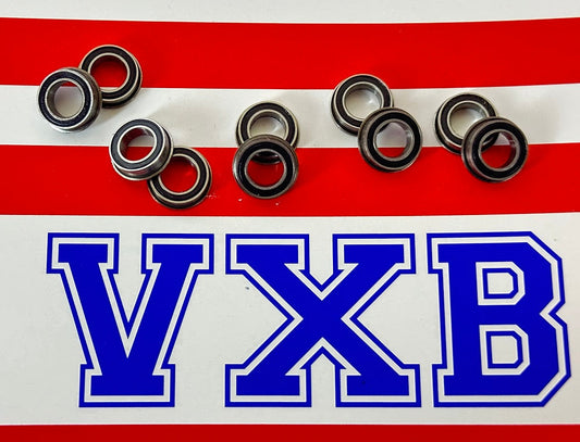 10-Pack Flanged Bearings 6x10mm Sealed 6x10x3 Miniature