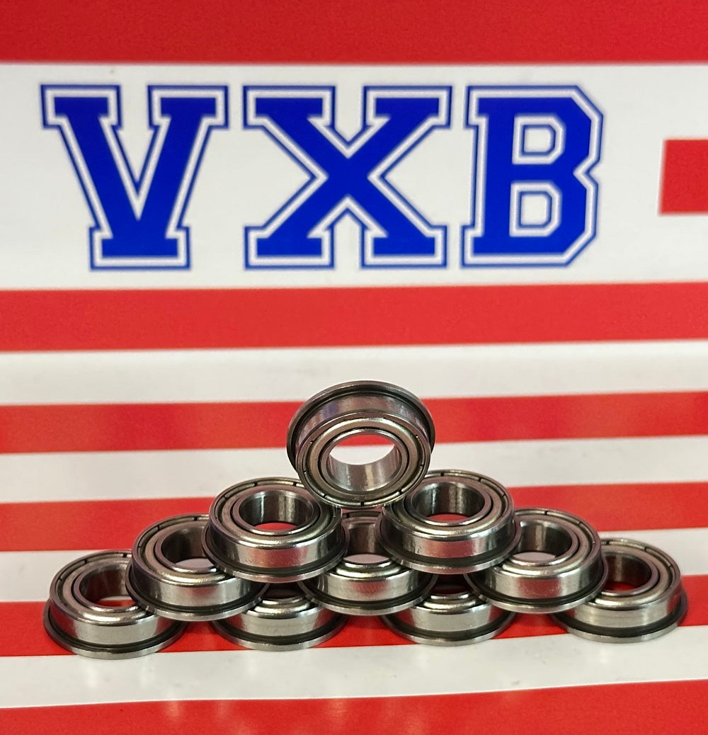 Pack 10 Flanged Bearing 9x17x5mm - Shielded - Miniature