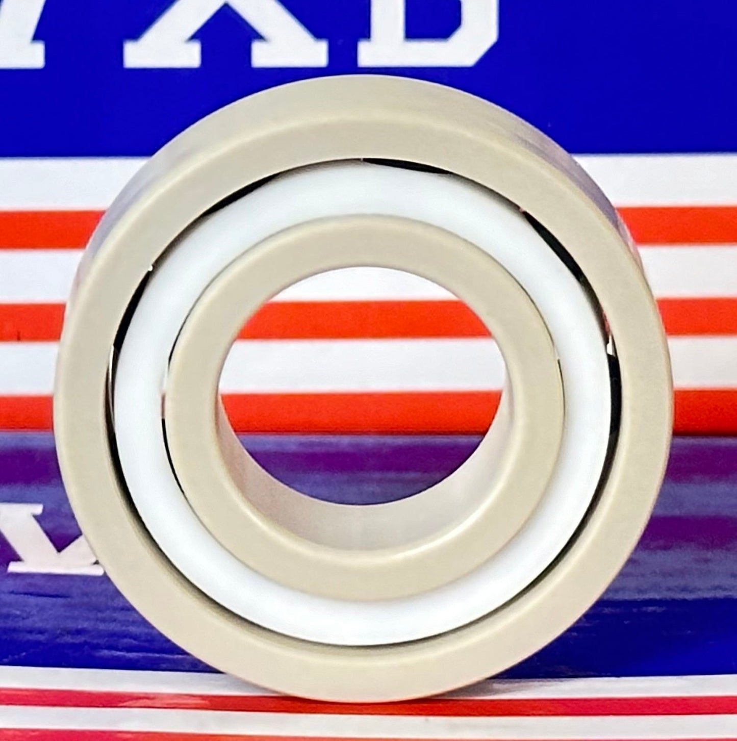 6004 PEEK Ball Bearing - Si₃N₄ Ceramic Balls - PTFE Cage - 20x42x12mm