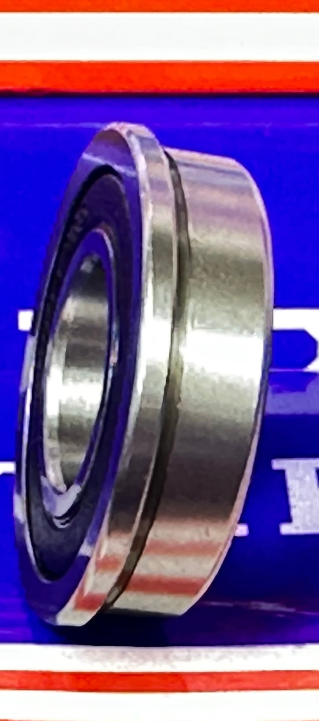 Trolley Guide Bearing 17x35x11mm Sealed Ball Bearing - Flange Diameter of 37mm
