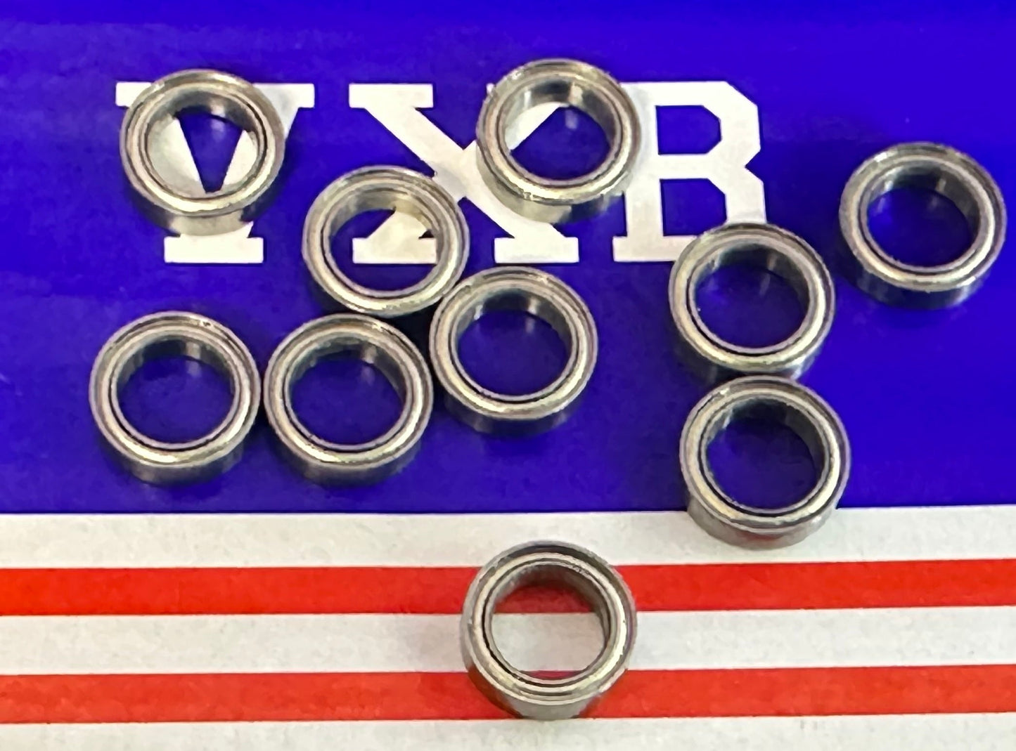 10-Pack 8x12x3.5mm Stainless Steel Bearing - Shielded - Miniature